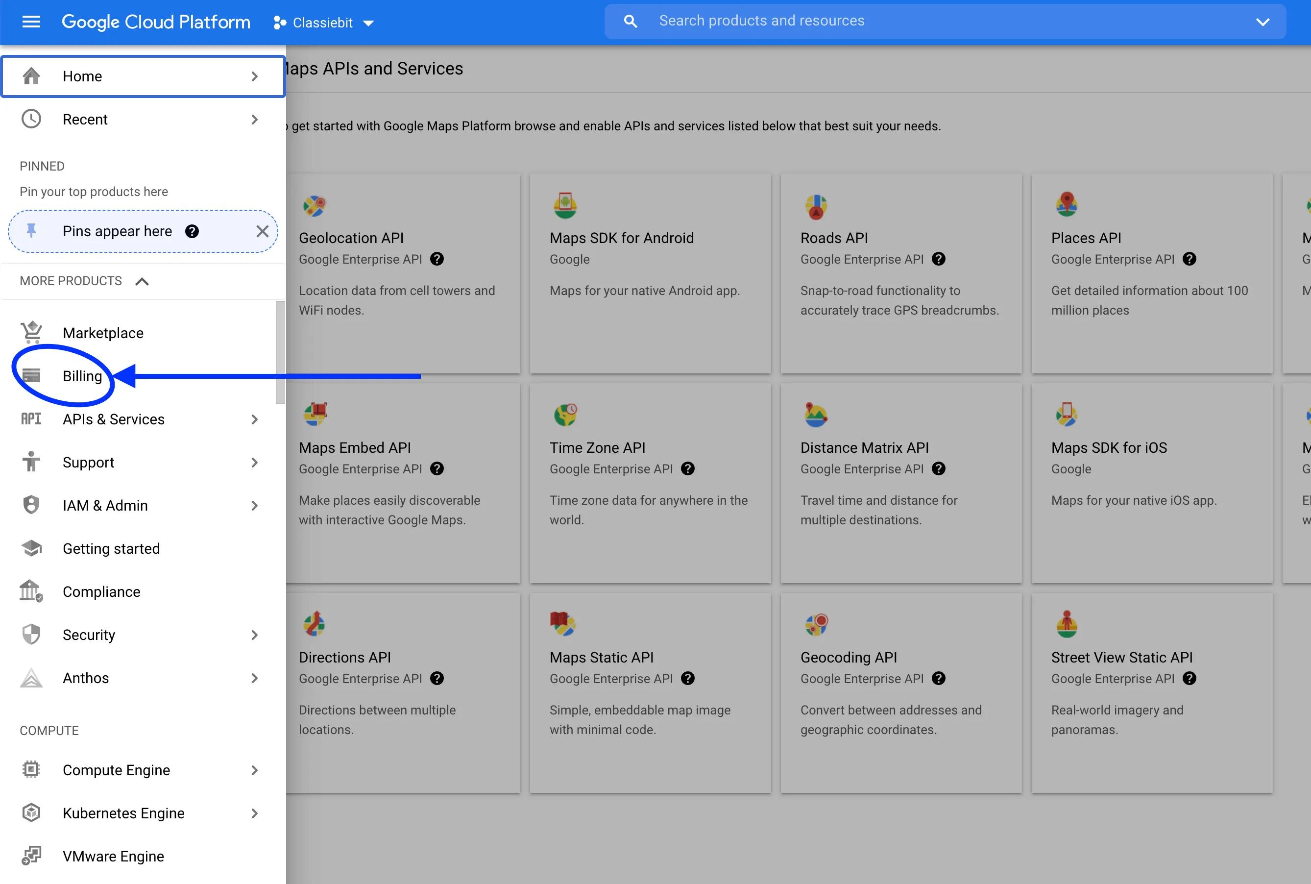 google-places-billing