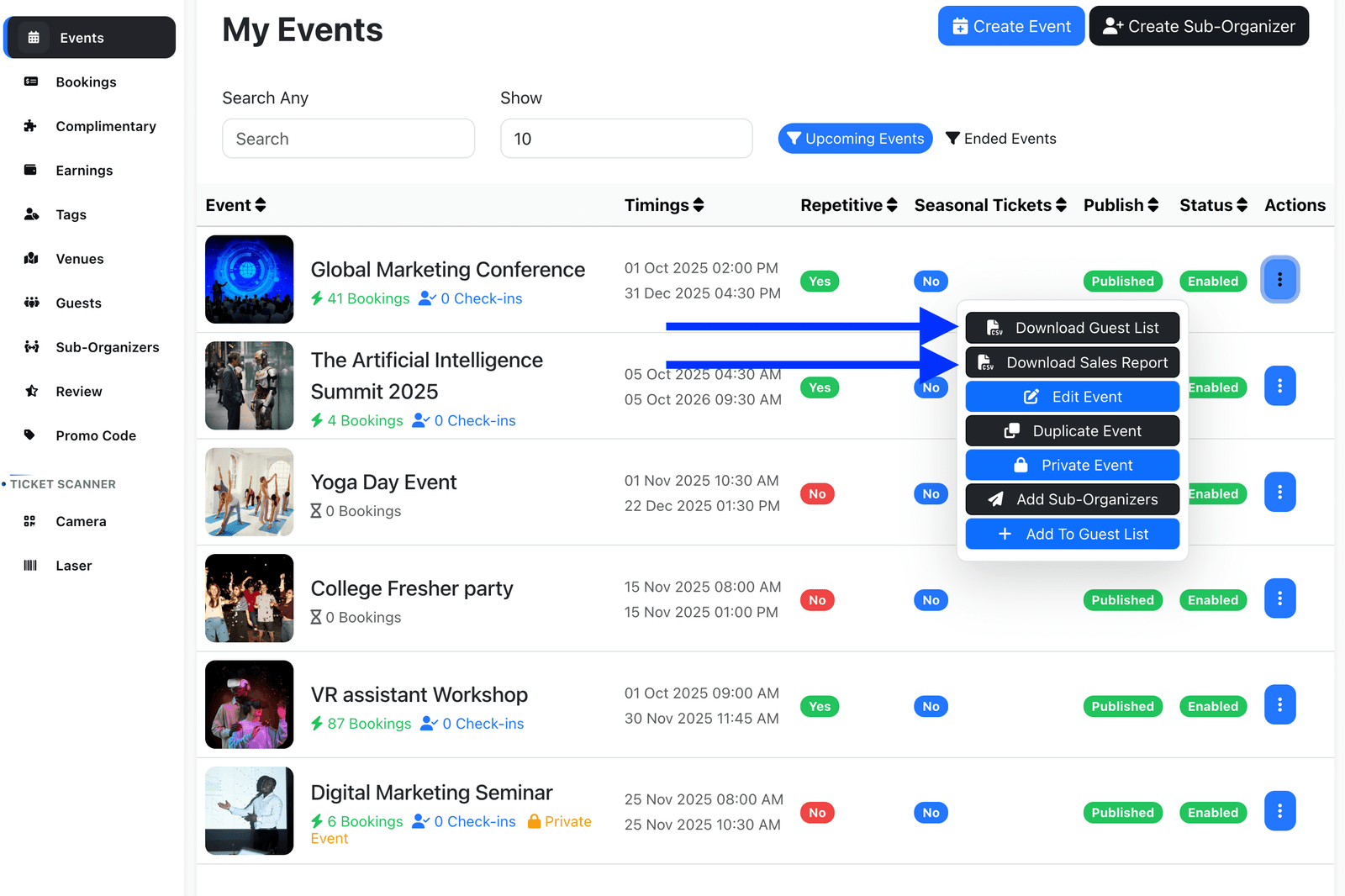 export-sales-reports